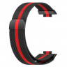 Миланский браслет для для Huawei Watch Fit 2 (черный+красный)