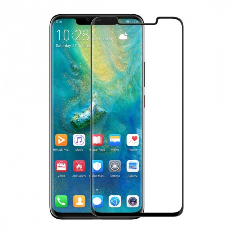 Защитное стекло FULL 3D для Huawei Mate 20 Pro (черный)