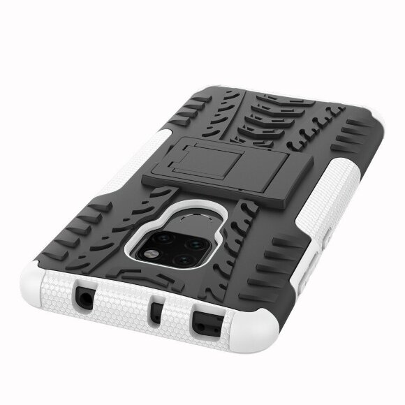 Чехол Hybrid Armor для Huawei Mate 20 (черный + белый)