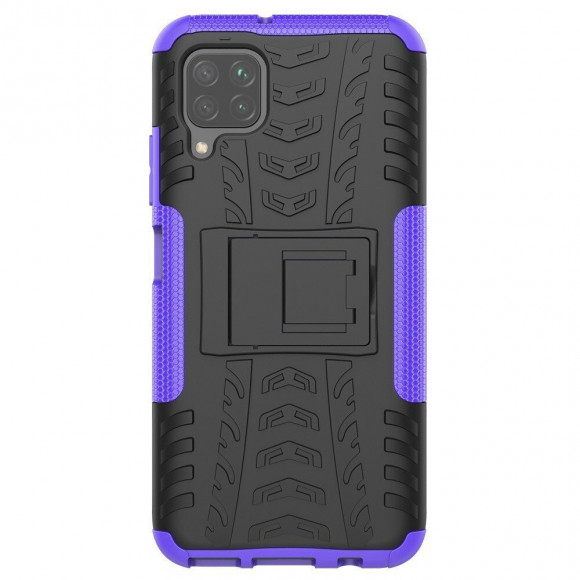 Чехол Hybrid Armor для Huawei P40 lite (черный + фиолетовый)