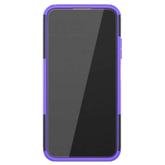 Чехол Hybrid Armor для Huawei P40 lite (черный + фиолетовый)