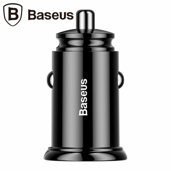 Автомобильное зарядное устройство Baseus Circular 30W Dual QC3.0 Quick Charger (черный)