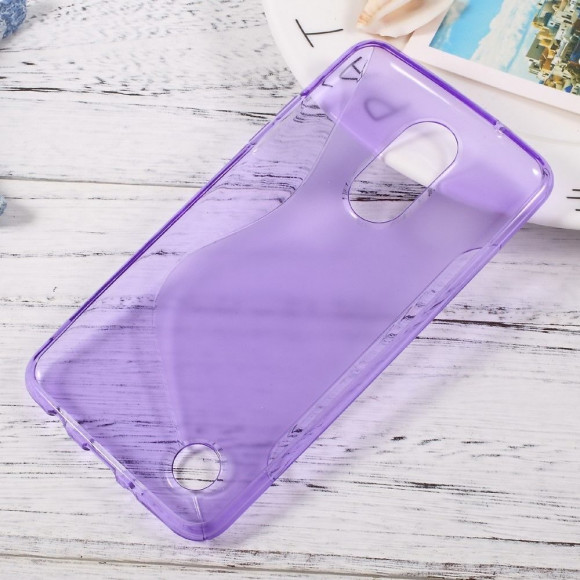 Нескользящий чехол для LG K8 (2017) X300 / M200N (фиолетовый)