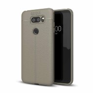 Чехол-накладка Litchi Grain для LG V30 (серый) Чехол-накладка Litchi Grain для LG V30 (серый)