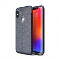Чехол-накладка Litchi Grain для Motorola One Power (P30 Note) (темно-синий) Чехол-накладка Litchi Grain для Motorola One Power (P30 Note) (темно-синий)