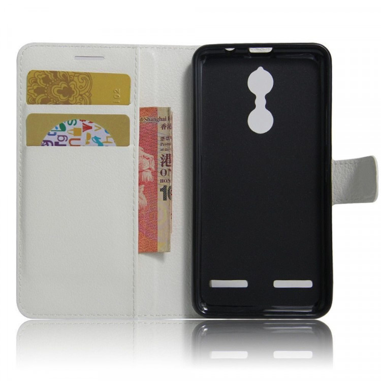 Чехол с визитницей для Lenovo K6 Power (белый)