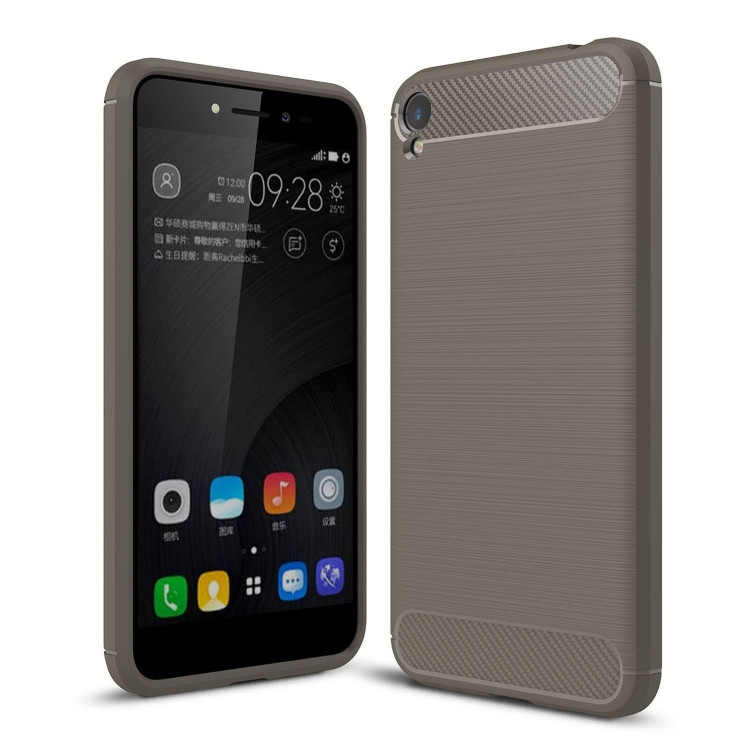 Чехол-накладка Carbon Fibre для ASUS ZenFone Live ZB501KL (серый)