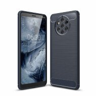 Чехол-накладка Carbon Fibre для Nokia 9 PureView (темно-синий) Чехол-накладка Carbon Fibre для Nokia 9 PureView (темно-синий)