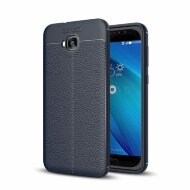 Чехол-накладка Litchi Grain для ASUS ZenFone 4 Selfie ZD553KL (темно-синий)