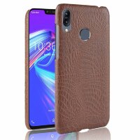 Чехол Crocodile Texture для Asus Zenfone Max (M2) ZB633KL (коричневый)