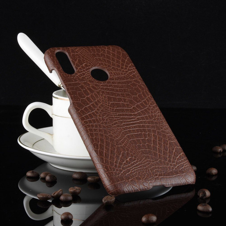 Чехол Crocodile Texture для Asus Zenfone Max (M2) ZB633KL (коричневый)