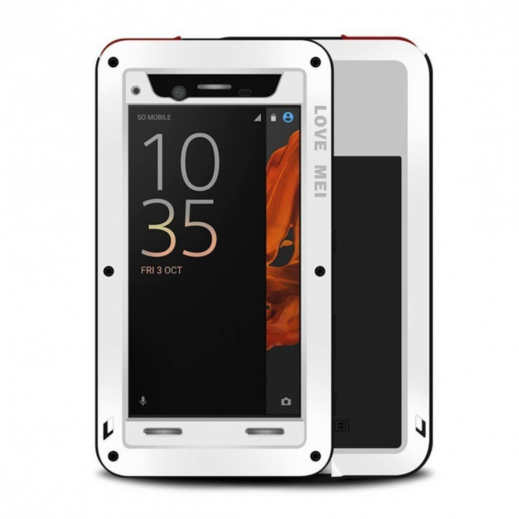 Гибридный чехол LOVE MEI для Sony Xperia XZ / XZs (белый)