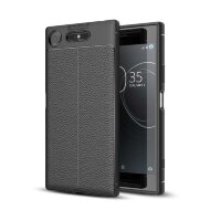 Чехол-накладка Litchi Grain для Sony Xperia XZ1 (черный) Чехол-накладка Litchi Grain для Sony Xperia XZ1 (черный)