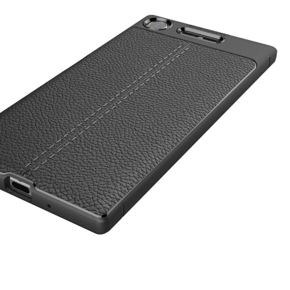 Чехол-накладка Litchi Grain для Sony Xperia XZ1 (черный) Чехол-накладка Litchi Grain для Sony Xperia XZ1 (черный)