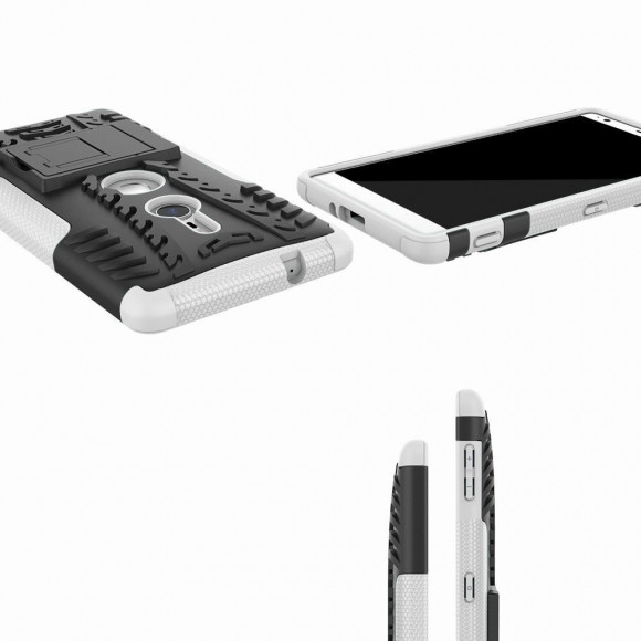 Чехол Hybrid Armor для Sony Xperia XZ2 (черный + белый) Чехол Hybrid Armor для Sony Xperia XZ2 (черный + белый)