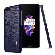 Чехол-накладка iMak Ruiyi Crocodile для OnePlus 5 (темно-синий)
