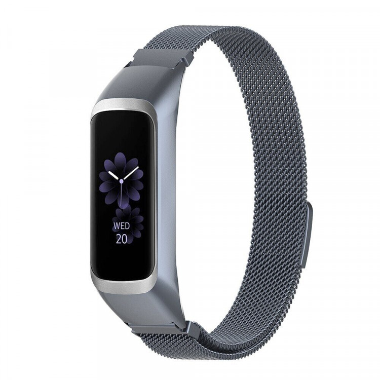 Браслет Миланская петля для Samsung Galaxy Fit 2 SM-R220 (серый)