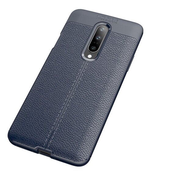 Чехол-накладка Litchi Grain для OnePlus 7 Pro (темно-синий) Чехол-накладка Litchi Grain для OnePlus 7 Pro (темно-синий)