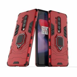 Чехол Armor Ring Holder для OnePlus 8 Pro (красный)
