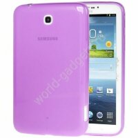 Пластиковый TPU чехол для Samsung Galaxy Tab 3 / P3200 (7.0") (фиолетовый)