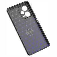 Чехол-накладка Litchi Grain для Xiaomi Redmi Note 12 Pro Plus (черный)