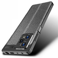 Чехол-накладка Litchi Grain для Xiaomi Redmi Note 12 Pro Plus (черный)