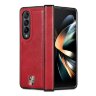 Чехол из натуральной кожи для Samsung Galaxy Z Fold4 (красный)