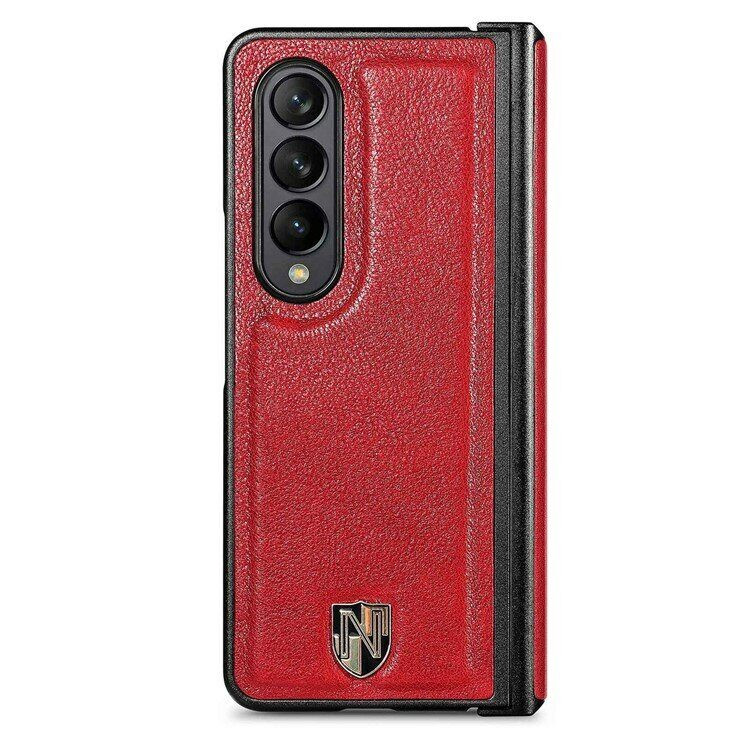 Чехол из натуральной кожи для Samsung Galaxy Z Fold4 (красный)