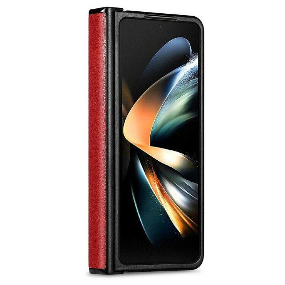 Чехол из натуральной кожи для Samsung Galaxy Z Fold4 (красный)