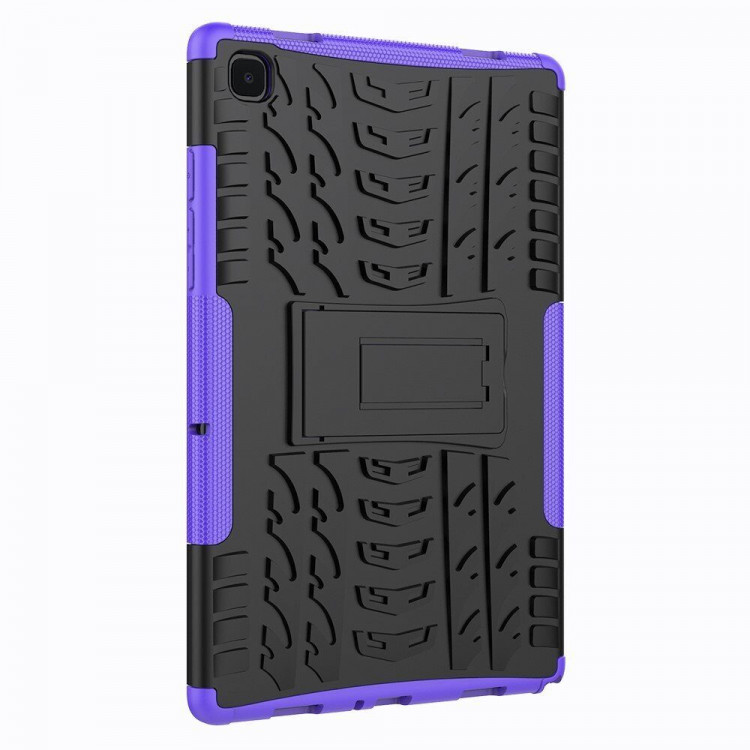 Чехол Hybrid Armor для Samsung Galaxy Tab A7 (2020), Galaxy Tab A7 (2022) SM-T500, SM-T505, SM-T509 - 10,4 дюйма (черный + фиолетовый)