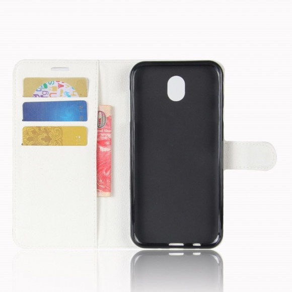 Чехол с визитницей для Samsung Galaxy J3 2017 (белый) Чехол с визитницей для Samsung Galaxy J3 2017 (белый)
