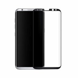 Защитное стекло 3D для Samsung Galaxy S8 (черный)