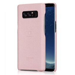 Кожаная накладка LENUO для Samsung Galaxy Note 8 (розовый)