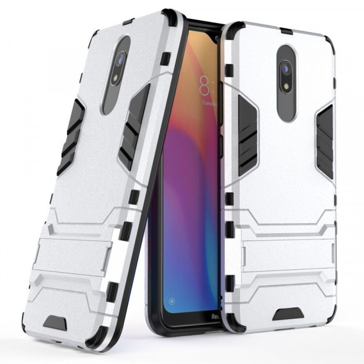 Чехол Duty Armor для Xiaomi Redmi 8 / Redmi 8A (серебряный)