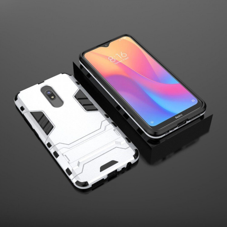 Чехол Duty Armor для Xiaomi Redmi 8 / Redmi 8A (серебряный)
