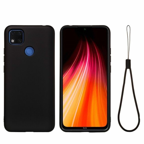 Силиконовый чехол Mobile Shell для Xiaomi Redmi 9C (черный)