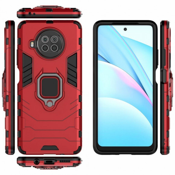 Чехол Armor Ring Holder для Xiaomi Mi 10T Lite 5G / Redmi Note 9 Pro 5G (красный) Чехол Armor Ring Holder для Xiaomi Mi 10T Lite 5G / Redmi Note 9 Pro 5G (красный)