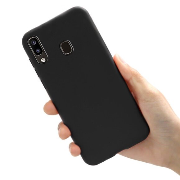Силиконовый чехол Mobile Shell для Samsung Galaxy A30 / Galaxy A20 (черный) Силиконовый чехол Mobile Shell для Samsung Galaxy A30 / Galaxy A20 (черный)