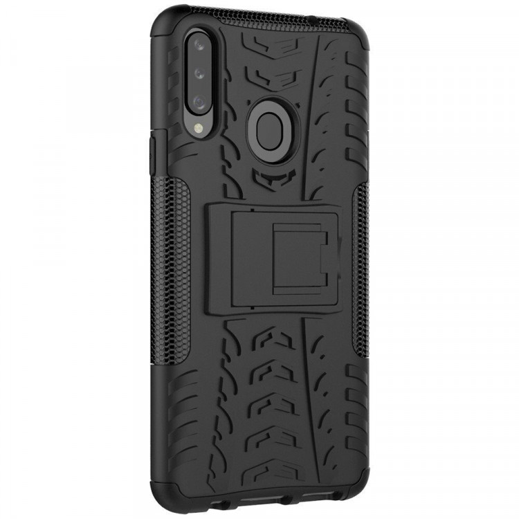 Чехол Hybrid Armor для Samsung Galaxy A20s (черный)