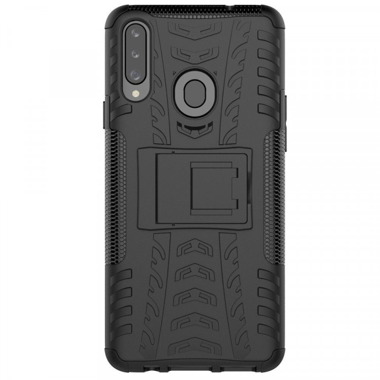 Чехол Hybrid Armor для Samsung Galaxy A20s (черный)