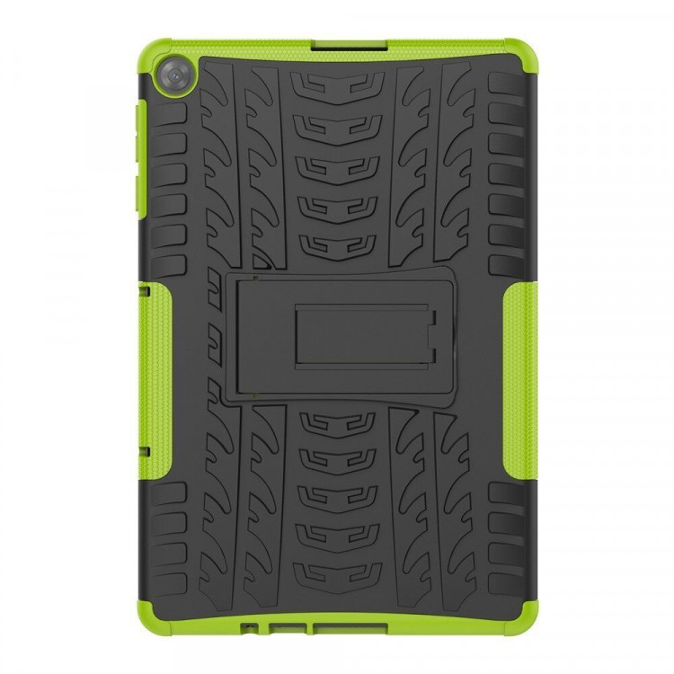 Чехол Hybrid Armor для Huawei MatePad T10 / T10s / C5e / C3 / Honor Pad X8 / X8 Lite / X6 (черный + зеленый)
