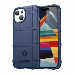 Чехол-накладка Shock-proof для iPhone 15 (синий)