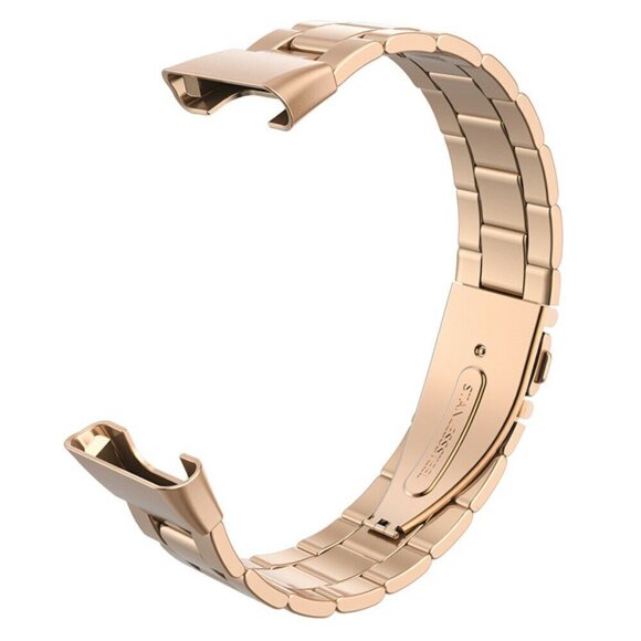 Стальной браслет для Xiaomi Smart Band 7 Pro (розовое золото)