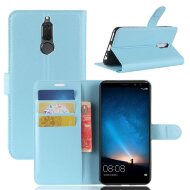 Чехол с визитницей для Huawei Mate 10 Lite / Nova 2i (голубой) Чехол с визитницей для Huawei Mate 10 Lite / Nova 2i (голубой)