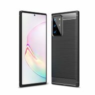 Чехол-накладка Carbon Fibre для Samsung Galaxy Note 20 Ultra (черный) Чехол-накладка Carbon Fibre для Samsung Galaxy Note 20 Ultra (черный)