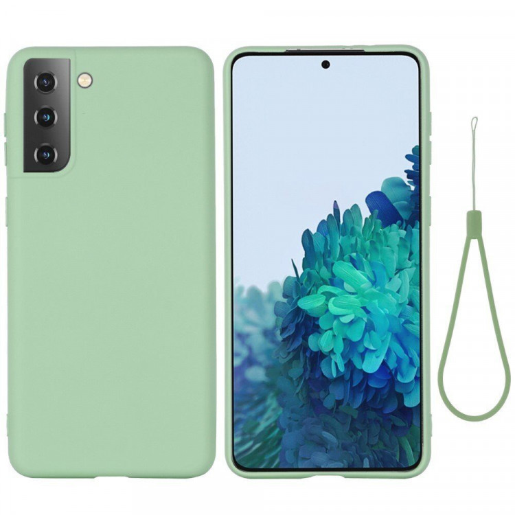 Силиконовый чехол Mobile Shell для Samsung Galaxy S21+ (Plus) (зеленый)