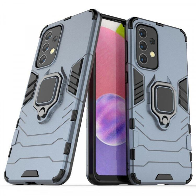 Чехол Armor Ring Holder для Samsung Galaxy A33 5G (темно-синий)