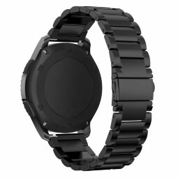 Стальной браслет Solid Stainless для Samsung Gear S3 Frontier / S3 Classic / Galaxy Watch 46мм / Watch 3 (45мм) (черный)