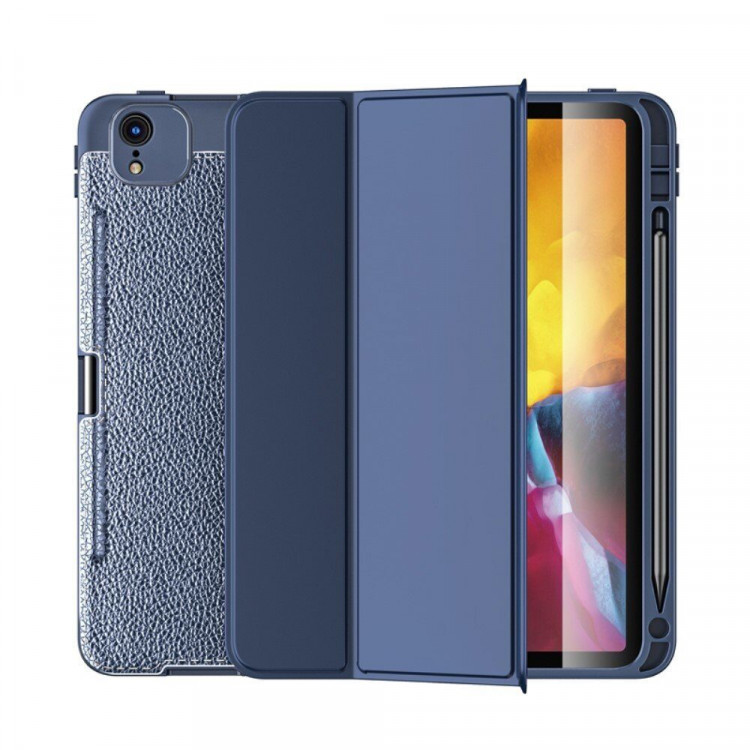 Чехол Drop-Resistant для Apple iPad Pro 12.9 (Серия - 2018 года) (темно-синий)