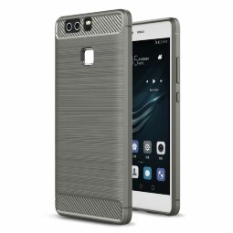 Чехол-накладка Carbon Fibre для Huawei P9 (серый)